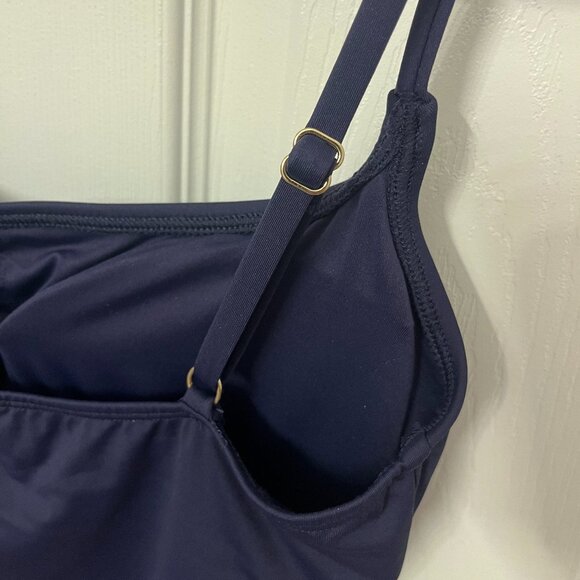 Sz 10 Anne Cole Women's Shirred Swimsuit - Picture 8 of 10